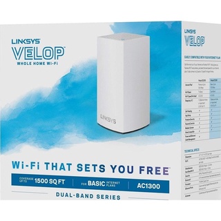 Bộ phát Wifi Linksys Velop WHW0101 Mesh Dual-Band 1-Pack AC1300Mbps (Hàng chính Hãng)