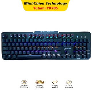 Bàn Phím Cơ Gaming Yutami YK 705 (Full size/Optical Switch/7 màu) - Like New Chính Hãng