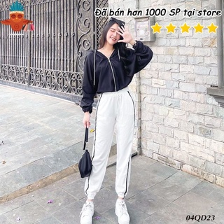 Quần jogger nữ tập gym yoga vải đẹp co giãn