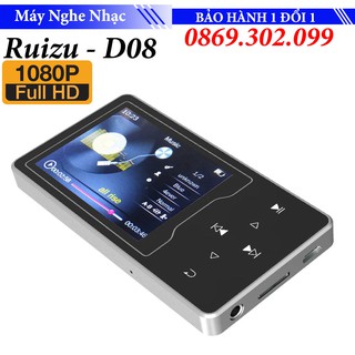 [Mã 153ELSALE2 giảm 7% đơn 300K] Máy nghe nhạc Mp3 MP4 màn hình HD 2.4 inches Ruizu D08 - Lossless chất lượng cao