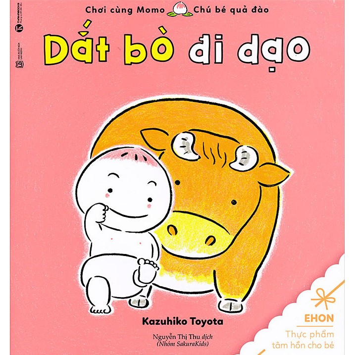 Sách - Ehon Mo Mo Dắt bò đi dạo