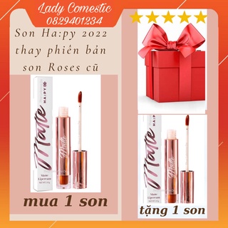 [MUA 1 TẶNG 1] Son HA:PY HAPY matte lipcream Minigarden 3.5ml - siêu phẩm mới 2022