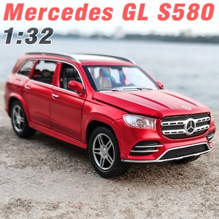 Mô hình xe ô tô Mercedes GLS 580 bằng kim loại tỉ lệ 1:32 có âm thanh và đèn
