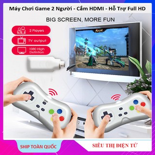 Máy Chơi Game Mini Retro 638 Trò - Phiên Bản 2 Tay Cầm Chơi Game - Cắm Cổng HDMI - Kết Nối Không Dây - Bảo Hành 6 Tháng