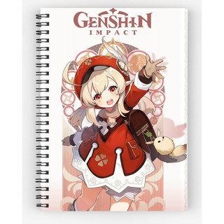 sổ tay klee genshin impact  sổ gáy xoăn