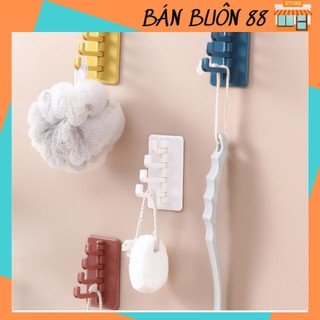 Móc xoay 4 chấu treo đồ dán tường đa năng, treo chìa khóa ,vật dụng cá nhân tiện lợi 88119 shop Giang Phạm