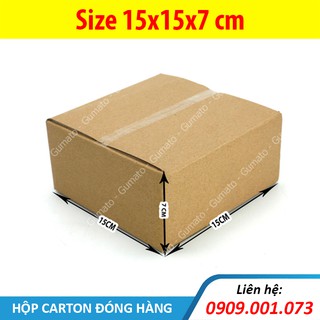 Hộp giấy P30 size 15x15x7 cm, thùng carton gói hàng Everest