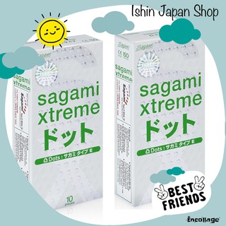 (Hộp 10 Cái) Bao Cao Su SAGAMI EXTREME WHITE Cao Cấp Gân Gai - Xuất Xứ Nhật Bản