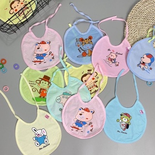 Yếm tròn buộc dây 2 lớp cho bé