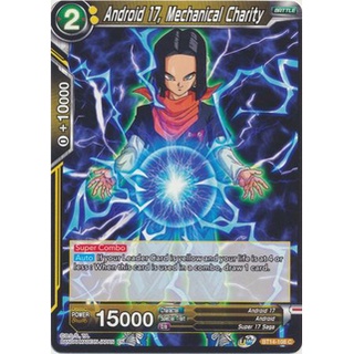 Thẻ bài Dragonball - TCG - Android 17, Mechanical Charity / BT14-108'