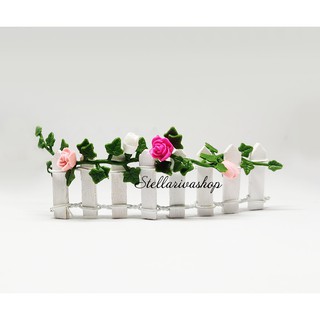 Mô hình Dây leo hoa hồng mini trang trí nhà búp bê DIY