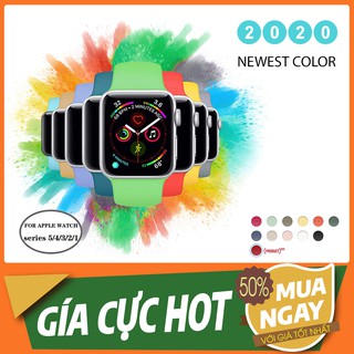 [Màu mới HOT TREND] Dây Apple Watch Cao Su đủ màu cho series 5/4/3/2/1 [Apple Watch 38|40|42|44]