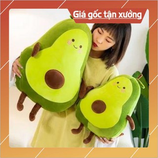 Gấu bông hình quả bơ⚡𝐅𝐑𝐄𝐄 𝐒𝐇𝐈𝐏⚡ Thú nhồi bông - gối ôm trái bơ siêu yêu- Hàng y hình 100%