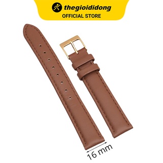 Dây da MVW cho đồng hồ 16 mm nâu L010-03-16