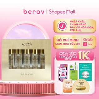 SET SERUM Age20's Chống Lão Hóa, Dưỡng Trắng, Giảm Mụn Gold - Cica Ampoule (Set 5ea) 10ml x 5c