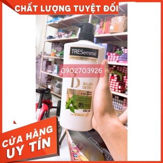 Dầu Xả 650g Tresemme Salon Detox gừng và trà xanh Detox tóc chắc khỏe bóng mượt