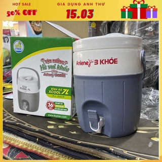 [Rẻ vô địch] Bình/ thùng đá giữ nhiệt 7L XCOOL Nhựa Duy Tân Chính Hãng Có Vòi