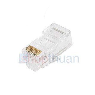 100 đầu RJ45 loại đầu thường dùng bấm cáp mạng