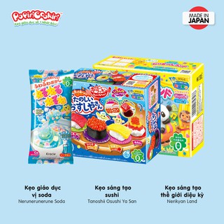 Combo 3 hộp kẹo Popin Cookin đồ chơi sáng tạo ăn được : Sushi + 2 hộp kẹo tự chọn chính hãng [Popin Cookin]
