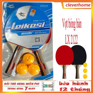 vợt bóng bàn cao cấp LX-2112 ,bộ gồm 2 vợt kèm 3 bóng