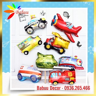 [Mã LIFE1003ALL giảm 10% đơn 50K] Bóng hình phương tiện giao thông trang trí sinh nhật, đầy tháng, thôi nôi
