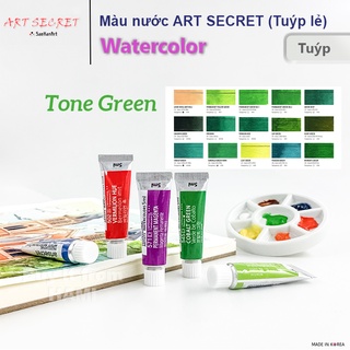Màu nước ART SECRET GOLD 73 màu hạng hoạ sĩ  TUÝP 5ML(ToneGreen)
