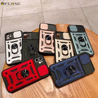 Ốp điện thoại có nắp trượt bảo vệ camera chống sốc thích hợp cho Iphone 12 Mini 12 11 Pro Max