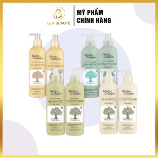 Combo Dầu Gội Xả Phục Hồi, Kích Thích Mọc Tóc Voudioty Biotin &amp; Collagen Professional Chính Hãng