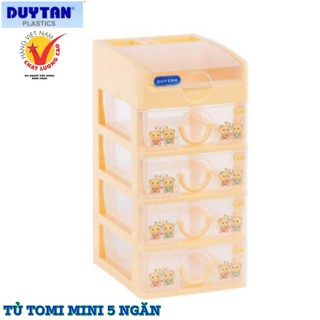 Tủ nhựa TOMI Mini 5 Ngăn Vàng Duy Tân
