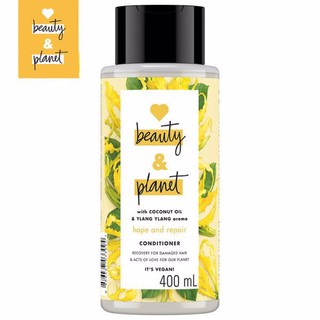 Dầu Xả Love Beauty &amp; Planet Hope &amp; Repair Conditioner Phục Hồi Tóc Hư Tổn 400ml