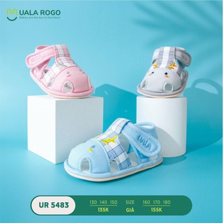 UALA ROGO --Giày tập đi Hươu mắt to caro chuẩn y khoa đế cao su non chống trơn trượt bé trai bé gái siêu mềm nhẹ