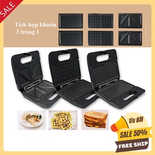 [Mã ELHADEV giảm 4% đơn 300K] Máy nướng bánh sandwich, hotdog, waffle Chính Hãng Sokany - 3 trong 1