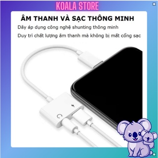 Jack Chuyển Đổi 2 Cổng MH030, Jack Chia Cổng Đa Năng Vừa Sạc Vừa Cắm Tai Nghe Có Hỗ Trợ Mic