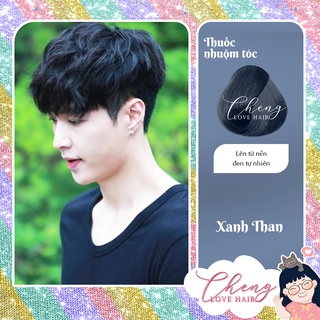 Thuốc Nhuộm Tóc XANH THAN Nam / XANH ĐEN / XANH DƯƠNG ĐEN Không Tẩy | Chenglovehair, Chenglovehairs