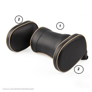 Gối tựa đầu xe hơi chất liệu da và cao su non T010