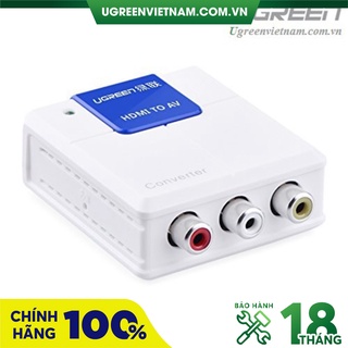 Bộ chuyển đổi HDMI to AV chính hãng Ugreen 40223 hỗ trợ full HD cao cấp