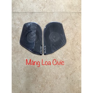 Ốp màng loa xe Honda Civic 2017 2018 2019 2020 2021 mẫu titan
