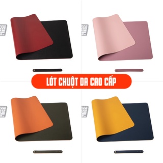 Miếng Lót Bàn Làm Việc DeskPad Da Cỡ Lớn 120x60 Kiêm Bàn Di Chuột Máy Tính Mouse Pad Chống Nước Cao Cấp