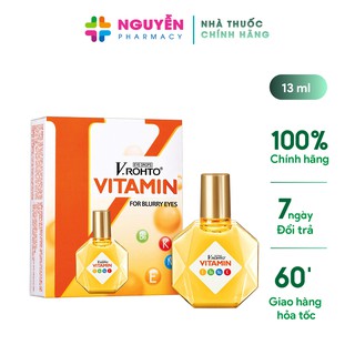 Nước nhỏ mắt V.ROHTO vitamin - Bổ sung vitamin, ngừa mỏi mắt, mờ mắt