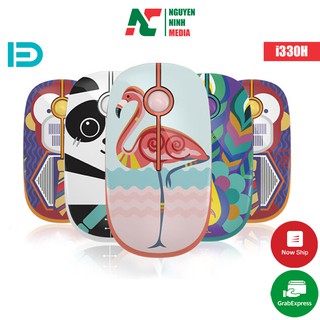 (Hàng Chính Hãng) Chuột Không Dây Forter i330h Họa Tiết Độc Đáo Slient Mouse