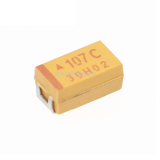 Tụ dán 100uF 16V 107C AVX 6032 Type C (Tụ gốm, tụ hóa, tụ titanium, tụ phân cực)