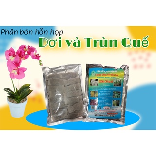 Phân bón hỗn hợp (phân dơi và trùng quế) gồ 36 túi lưới (bịch 500gr)