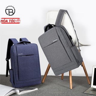 [Deal Mua 2 Tặng 1] Balo Laptop Công Sở Nam Nữ Có Ngăn Đựng Laptop 15.6 inch, Chống Thấm Nước, Có Cổng USB, Dùng Đi Làm