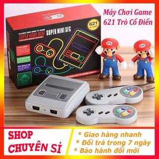 Máy chơi điện tử 4 nút HDMI SNES Super NES 621 trò chơi, Máy chơi game 2 người chơi