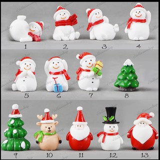Mô hình người tuyết, ông già noel, cây thông trang trí tiểu cảnh Giáng Sinh, Noel Terrarium