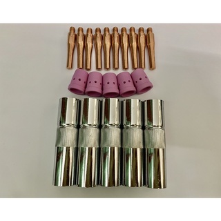 Combo 10 bép M6*45 Timi , 5 Sứ Chia Khí 350A, 5 Chụp 350 A 1.0-2.0