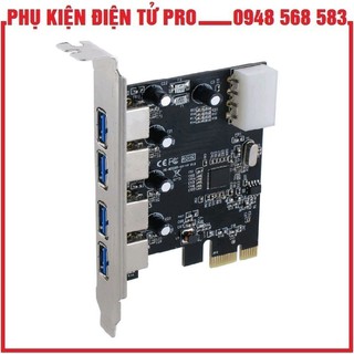 Card Máy Tính Chuyển Pci Express Sang Usb 4 Cổng 3.0 Bổ Sung 4 Cổng Usb 3.0 Cho Máy Tính Bàn Truyền Dữ Liệu Tốc Độ Cao