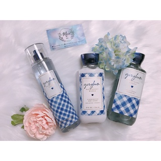 Bộ sản phẩm body mist, sữa tắm, lotion Gingham Bath and Body Works