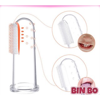 Rơ lưỡi silicon xỏ ngón chống tưa miệng dai mềm cao cấp an toàn cho bé