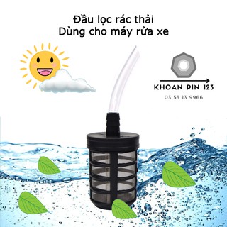 đầu lọc rác, lọc chất thải lắp ống nước cho máy xịt rửa xe